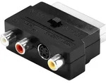 Goobay Scart zu Composite Audio Video und S-Video Adapter, IN/OUT, Scartstecker