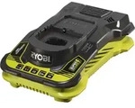 RYOBI 18 V ONE+ Akku-Schnellladeger&auml;t RC18150 f&uuml;r effizientes Laden - Gr&uuml;n/Schwarz