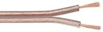 Lautsprecherkabel transparent 10 m Rolle, Querschnitt 2 x 1,5 mm2, CCA -