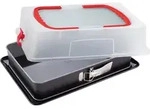 Dr. Oetker Rechteck-Springform mit Haube und Emaille-Boden zum Transport 44 x 10 x