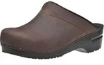 Sanita Original-Karl Textured Oil Op Clog Antique Brown Gr.40 - Braun - 40