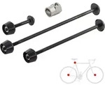 PITLOCK Schnellspannachsen Set 02 f&uuml;r Sattel Laufr&auml;der - Schwarz