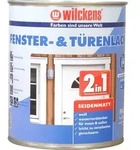 Wilckens 2in1 Fenster- & T&uuml;renlack seidenmatt, 750 ml, Wei&szlig; - Wei&szlig;