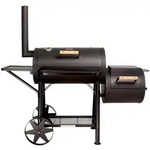 TAINO YUMA 90kg Smoker Grillkammer R&auml;ucherkammer Grill Holzkohle - Schwarz