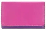 MyWalit Medium Tri-fold Geldb&ouml;rse I Leder 14 cm - Rosa
