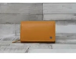 Greenburry Spongy Geldb&ouml;rse Leder 15,5 cm - Gelb