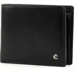 Esquire Leder Geldb&ouml;rse Harry RFID Wallet Quer with Flap Black schwarz -...