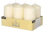 6 Stumpenkerzen &Oslash; 60 mm &middot; 115 mm creme - Creme