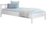 Einzel- und Doppelbett Merci, verschied. Farben - Wei&szlig;