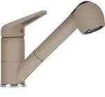 FRANKE Armatur NOVARA-PLUS in CASHMERE mit Auszugsbrause / Einhebelmischer