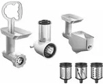 KitchenAid Zubeh&ouml;rset 3-teilig 5KSMFPPC - Grau/Wei&szlig;