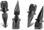 Dynavox 204607, 4 St&uuml;ck(e), Schwarz, Chrom, 1,5 cm, 90 g