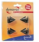 Dynavox 205044, 4 St&uuml;ck(e), Schwarz, 2,5 cm, 150 g