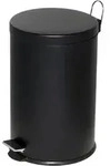 Alco Tretabfalleimer Stahl kunststoffbeschichtet 20l schwarz - Schwarz