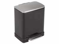EKO tret-Abfalltrenner E-Cube10+9 Liter Edelstahl schwarz