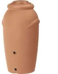 Regentonne Amphore BOLOGNA 210 Liter terracotta inkl. Hahn - Braun