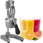 Relaxdays Saftpresse manuell, XL Orangenpresse, professionelle Fruchtpresse, Premium