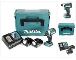 Makita DTD 153 RTJ 18 V Akku Brushless Schlagschrauber im Makpac + 2x BL 1850 B...
