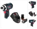 Bosch GDR 12V-105 Akku Drehschlagschrauber 12V 105Nm + 2x Akku 2,0Ah +...