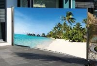 Seitenmarkise mit Fotodruck S&uuml;dsee