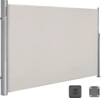 SONGMICS Alu Seitenmarkise 200 x 300 cm 280 g/m&sup2; ausziehbar Sichtschutz,