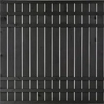 Plus Zaunelement Rustik 180 x 180 cm schwarz - Schwarz