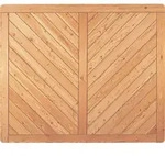 Zaun Hauptelement Esbjerg 180 x 150 cm unbehandelt
