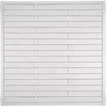 Zaun Hauptelement, Lamellenzaun Lightline 180 x 180 cm wei&szlig;