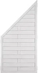 T&J LIGHTLINE Kunststoff Lamellenzaun Ecke links 90x180/90 - Wei&szlig;