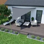 Sonnensegel 3,6x3,6x3,6m dreieckig anthrazit Polyester wasserabweisend UV-Schutz