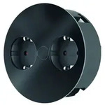 BACHMANN TWIST 2S sw 2xSchuko 931100 Strom 2,0m AEH - Schwarz