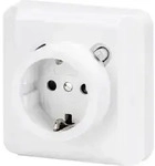GEWISS Fi-Steckdose 2f ws glz Energy UP IP21 ZP - Wei&szlig;