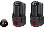 Bosch 2 x GBA 12V 3.0Ah Akku Set 12 V 3,0 Ah Li-Ion 2 St&uuml;ck ( 1600A00X7D ) - Schwarz