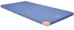 Grevinga&reg; Leichtturnmatte (RG 80) | 200 x 100 x 6 cm | mit Lederecken | BLAU - Blau