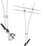Paulmann Seil-Leuchte, Halogen, max.1x50W, Comet - Silber