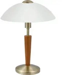 SOLO 1 Tischleuchte Tischbeleuchtung - H35 x &Oslash;26 cm - br&uuml;niert, Nuss - 1X40W...