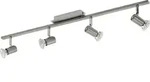 ROTTELO Spot - L78 x B7 cm - nickel-matt, chrom - 4X4,6W inkl. - IP20 - Silber