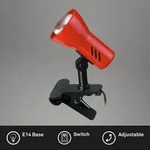 Klemmleuchte Klemmlampe Kinderzimmerlampe schwenkbar 1xE14 40W Rot Briloner -...