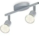 Deckenstrahler - 5,8W, 520lm, LED, schwenkbar, GU10, warmwei&szlig;, silberfarbig