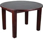 MiaM&ouml;bel Esstisch Cherry 120cm rund - ausziehbar - Dunkelbraun