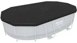 Bestway Pool-Abdeckung, H&uuml;lle, Grau, PVC, Oval, 2,5 m, 4,24 m - Grau