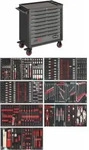 Vigor V5434, VIGOR Werkstattwagen Series XL Kunststoff-Arbeitsplatte mit Sortiment