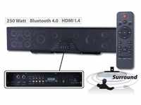 Auvisio 6-Kanal 3D Soundbar 5.1-Surround-Sound Bluetooth 4.0, HDMI, 250 Watt,