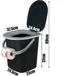 Campingtoilette WC- Toilette Toiletteneimer Reise Zelten Angeln 22 L BranQ -...