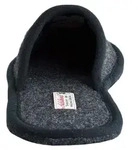 Platzhirsch Filzpantoffel, Farbe:rabenschwarz, Gr&ouml;&szlig;e:40/41 - 40,5