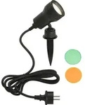 LED Au&szlig;enleuchte Erdspie&szlig; drehbar GU10 IP44 3 W schwarz Kunststoff Briloner -