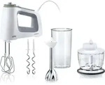 Braun MultiMix 5 HM 5137, Handmixer, Grau, Wei&szlig;, Schlagen, Kneten, Mixen, Tasten,