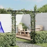 vidaXL Gartenbogen 200 x 52 x 204 cm - Schwarz