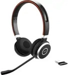 Jabra Evolve 65 UC Stereo Headset, On-Ear, Bluetooth, kabellos, NFC - Schwarz