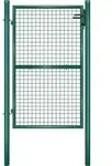 SONGMICS Gartentor, Gartent&uuml;r, verzinkter Stahl, abschlie&szlig;bar, 106 x 150 cm, gr&uuml;n